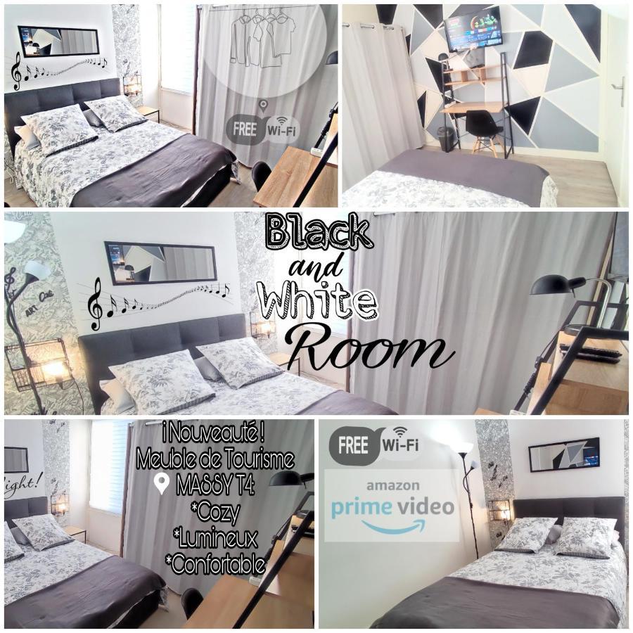 T4 Massy Tgv By Beds4Wanderlust - 80M2 Avec Terrasse Et Bureau - Proche Coulee Verte - Ideal Pro Ou Famille エクステリア 写真